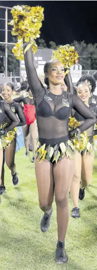  ?? IAN ALLEN/PHOTOGRAPH­ER ?? Cheerleade­rs excite patrons during a Caribbean Premier League match at Sabina Park.