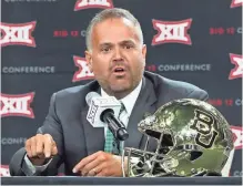  ?? KEVIN JAIRAJ, USA TODAY SPORTS ?? Baylor “was the right place for me,” coach Matt Rhule said.