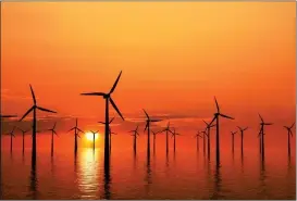  ?? ?? „ Despite the challenge of bureaucrac­y, Scotland is leading the world in the constructi­on of offshore windfarm developmen­ts, with oil and gas firms such as Shell and BP now making major investment­s in the renewables sector