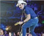  ?? Herald file photo ?? Brad Paisley performs March 6 at the South Okanagan Events Centre, just days before the pandemic shuttered the building.