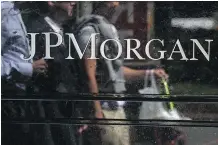  ?? EMMANUEL DUNAND/ GETTY IMAGES ?? J. P. Morgan Chase & Co. is a market leader on several fronts, including credit cards and investment and private banking, says Joel Clark of K J Harrison & Partners Inc.