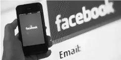  ?? KAREN BLEIER/AFP/ GETTY ?? Facebook is the most popular social network, encompassi­ng 63 per cent of Internet users and 93 per cent of social media users, according to a study of usage among anglophone Canadians.