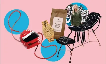  ?? Composite: Phillip Faraone/Getty ?? ‘I cannot resist’ … The gift guide from Gwyneth Paltrow’s Goop includes Chanel handbags, Rolex watches, a $75 bag of manure and a tufted boudoir chaise with stirrups and restraints.