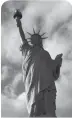  ??  ?? Give poor, me your tired, your Your huddled masses yearning to breathe free, The wretched refuse of your teeming shore. Send these, the homeless, tempest-tost to me, I lift my lamp beside the golden door!