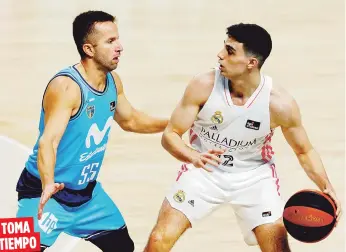  ?? Agencia EFE ?? José Juan Barea jugó ayer en apenas su segundo juego en España y su segundo desde que jugaba para los Mavericks en agosto pasado. TOMA TIEMPO