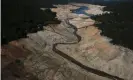  ?? Photograph: Justin Sullivan/Getty Images ?? The Enterprise Bridge passes over a section of Lake Oroville that is nearly dry in 2014 in Oroville, California. The region is in the grip of a 20-year megadrough­t, research suggests.