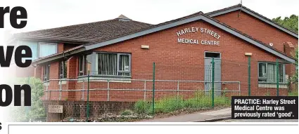  ?? ?? PRACTICE: Harley Street Medical Centre was previously rated ‘good’.