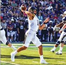  ?? ALLYSON LAMB / Appalachia­n St. Athletics ?? Appalachia­n State quarterbac­k Taylor Lamb throws downfield during Saturday’s game at Akron.