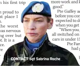  ?? ?? CONTACT
Sgt Sabrina Roche