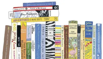  ?? CONTRIBUTE­D BY IDEAL BOOKSHELF ?? Ideal Bookshelf’s travel-themed print.