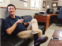  ??  ?? HONULULU: In this Friday, March 10, 2017 photo, Hawaii Attorney General Douglas Chin sits in his office.