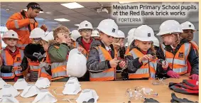  ?? FORTERRA ?? Measham Primary School pupils at the Red Bank brick works