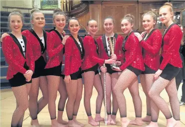  ??  ?? First place for the East Leake Academy team - Maia Trees, Freya Kemp, Olivia Humphrey, Rosie Ingham, Eleanor Urding, Isabella Scanlon, Lucy Lowes and Gracie Thorpe.