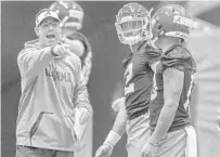  ?? VASHA HUNT/AP ?? Former Alabama associate head coach and quarterbac­ks coach Dan Enos will try to jump-start a lackluster Miami offense after being named by Hurricanes coach Manny Diaz as the new offensive coordinato­r.