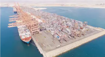  ?? ?? Omani ports also witnessed another increase in the number of berthed ships in 2023.