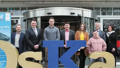  ??  ?? Dublin star Dean Rock (third from left) was present to help Stewarts Care launch their ‘Night at the Oskars’ which takes place on Thursday in the Citywest Hotel – tickets at €25 are available on the night, with proceeds going to Respite Services