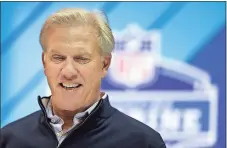  ?? Darron Cummings / AP ?? Denver Broncos general manager John Elway has had difficulty landing a franchise quarterbac­k since getting Peyton Manning six years ago.