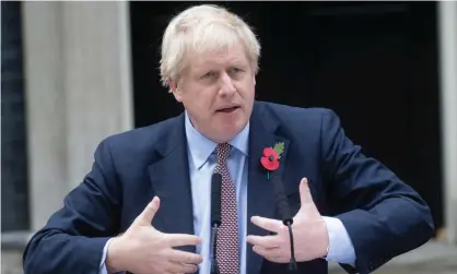  ?? Photograph: Mark Thomas/REex/Shuttersto­ck ?? ‘Boris Johnson is not in control of events, as the past week has shown.’
