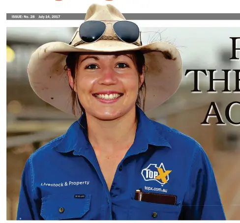  ?? PHOTO: CONTRIBUTE­D ?? YOUNG GUN: Roma’s 24-year-old Sarah Packer is the first female to make it into the Queensland Auctioneer­s Comp at the Ekka.