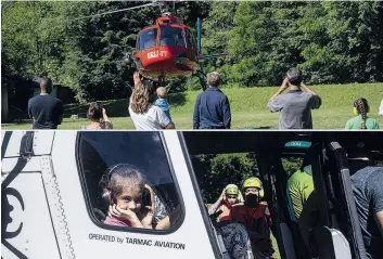  ?? TI-PRESS ?? Gioia ed emozioni che solo una ‘prima’ in volo su un elicottero sa regalare