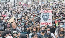  ?? JEAN LEVAC • POSTMEDIA NEWS FILE ?? A Black Lives Matter protest held in Ottawa in June 2020.