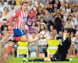  ?? AFP ?? Griezmann se quedó sin anotar en el duelo de este sábado.