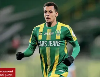  ??  ?? Released…Morrison played five games for ADO Den Haag