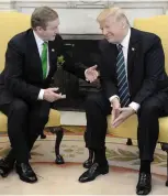  ??  ?? Lecture: Kenny with Trump last year