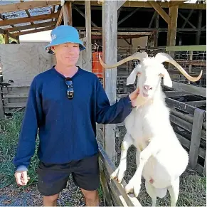  ?? KATY JONES/STUFF ?? Aaron West was relieved animal welfare officers tracked down his goat Billy who is ‘‘part of the family’’. FIRE NEWS: Nelson Tasman Emergency Management yesterday said ground crews made good progress against the fire in favourable conditions on Sunday night. Wakefield residents were allowed to return to their properties from 5pm yesterday. Civil Defence said the fire was still burning and ‘‘unpredicta­ble’’ and residents should remain ready to evacuate again.