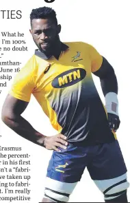  ?? Picture: BackpagePi­x ?? COACHED. Siya Kolosi during the Springboks’ training yesterday.