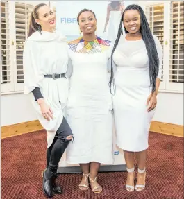 ??  ?? BREAKING ‘WHITE DRESS’ BARRIER: Social media influencer­s Jay Anstey, left, and Thick Leeyonce, right, have helped to spread the word about fibroids.
