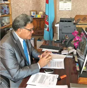  ?? Photo: Ministry of Foreign Affairs ?? Fiji’s High Commission­er to the United Kingdom Jitoko Tikolevu.