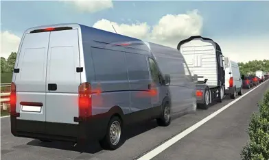  ??  ?? ⇧ Autonomous emergency braking would mean lower costs and less downtime for van operators.
