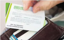  ?? PAT MCGRATH/OTTAWA CITIZEN ?? OC Transpo says it’s overcome major problems that marred the launch of Presto cards last year, but work to resolve glitches in the system is continuing.