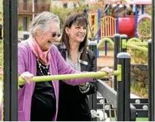  ?? Photo: Contribute­d ?? ACTION STATION: Older residents will be able to stay active and meet up with others at the seniors’ exercise park.