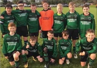  ??  ?? Albion Rovers Under-13s are all smiles after their victory over Drogheda Marsh Crescent.