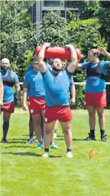  ?? Photo DR ?? Les avants du FCG sont conscients de l’enjeu de ce deuxième match de préparatio­n. Leur objectif, tout donner et mettre à mal Lyon.