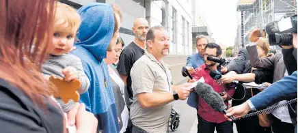  ?? Photo / ODT ?? Father Shane Rush and Amber-Rose’s family speak after Venod Skantha was found guilty of murdering her.