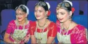  ??  ?? Aditri, Arunima & Sanchita