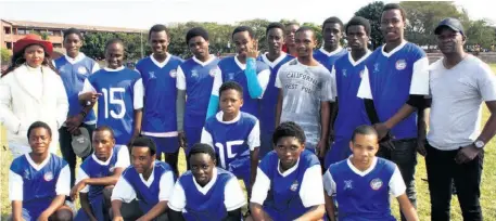  ??  ?? Champions - the Aquadene Secondary School’s first soccer team won the 2018 Top 32 School’s Soccer Challenge in their debut