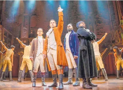  ?? Photo / Daniel Boud ?? Hamilton is now showing at the Lyric Theatre in Sydney.