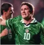  ?? ?? FIRST OF MANY Robbie Keane celebratin­g in 1998