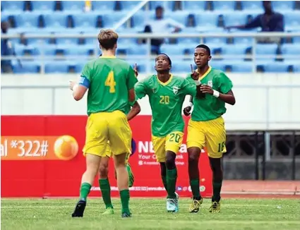  ?? /Safa ?? South African youth players in action during one of the tournament­s they participat­ed in.