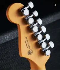  ?? ?? 4 4. Another upgrade over the Player Series is these rear-locking tuners, making string changing hassle-free and adding to the vibrato’s excellent tuning stability