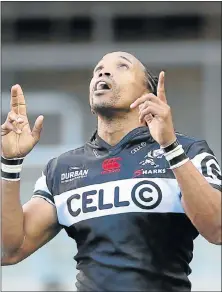  ?? Picture: GALLO IMAGES/CARL FOURIE ?? FEISTY CAMPAIGNER: Odwa Ndungane is the most-capped Sharks player, with 135 appearance­s