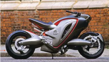  ??  ?? A timeline of Morton’s contributi­ons to the world of motorcycle design Equus RCA project 1995