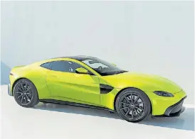  ??  ?? Aston Martin Vantage. Fue selecciona­do “Auto de sus Sueños”.