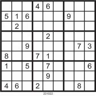  ?? ?? Fill in the grid so that every row, every column, and every 3x3 box contains the digits 1 through 9.