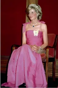  ??  ?? Above: Princess Diana in Brisbane, 1983, looking pretty in a Victor Edelstein pink gown. Below: Victor painting in Spain in 1997