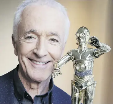  ?? Veronica Henri / Toronto Sun / Postmedia
Network ?? Actor Anthony Daniels, who plays the part of C-3P0, seen here earlier this monthin Toronto to promote Star Wars: Episode VII — The Force Awakens.